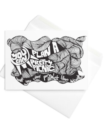 'Pretty picnic’ greeting card